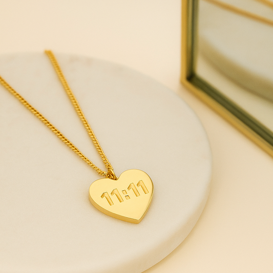 11:11 Heart Necklace