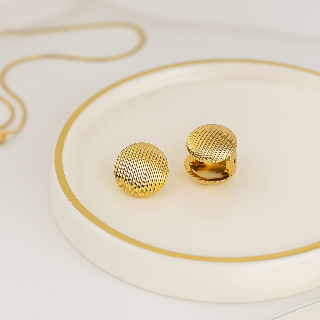 CIRCLE LUXE Gold-Plated Anti-Tarnish