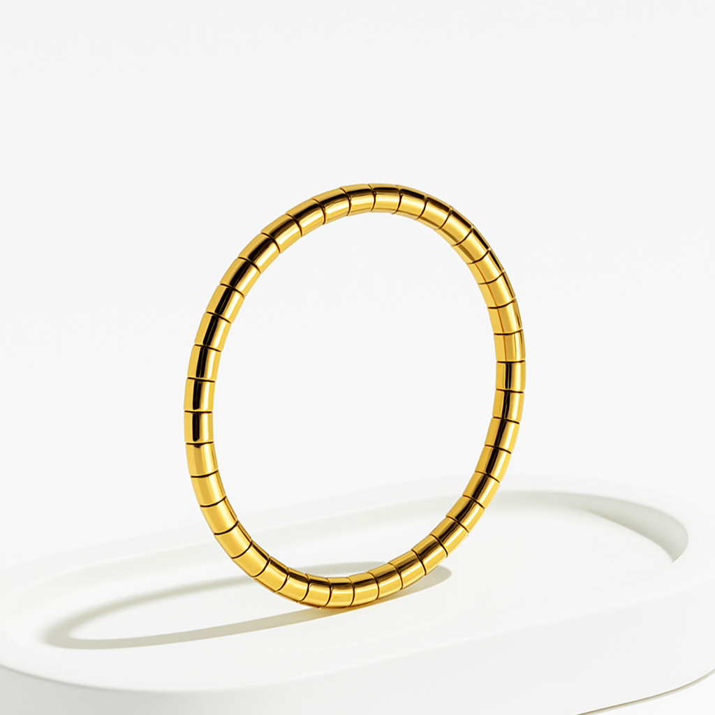 HaloGleam Band – Gold-Plated Anti-Tarnish Minimal Bracelet