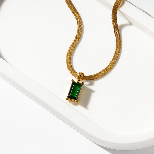 Deep Emerald Necklace