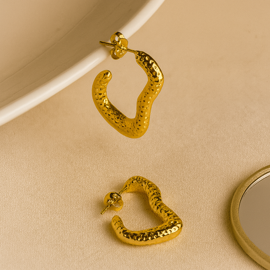 GlowCurve Gold-Plated Anti-Tarnish Hoops
