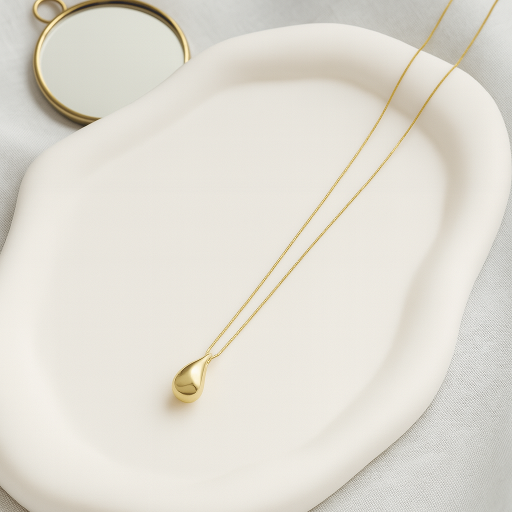 Golden Teardrop Pendant