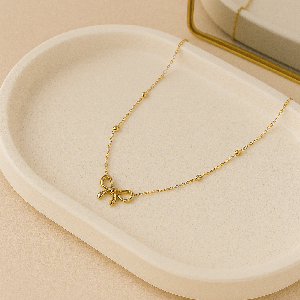 Tiny Bow Necklace