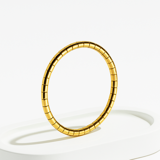 HaloGleam Band  – Gold-Plated Anti-Tarnish Minimal Bracelet
