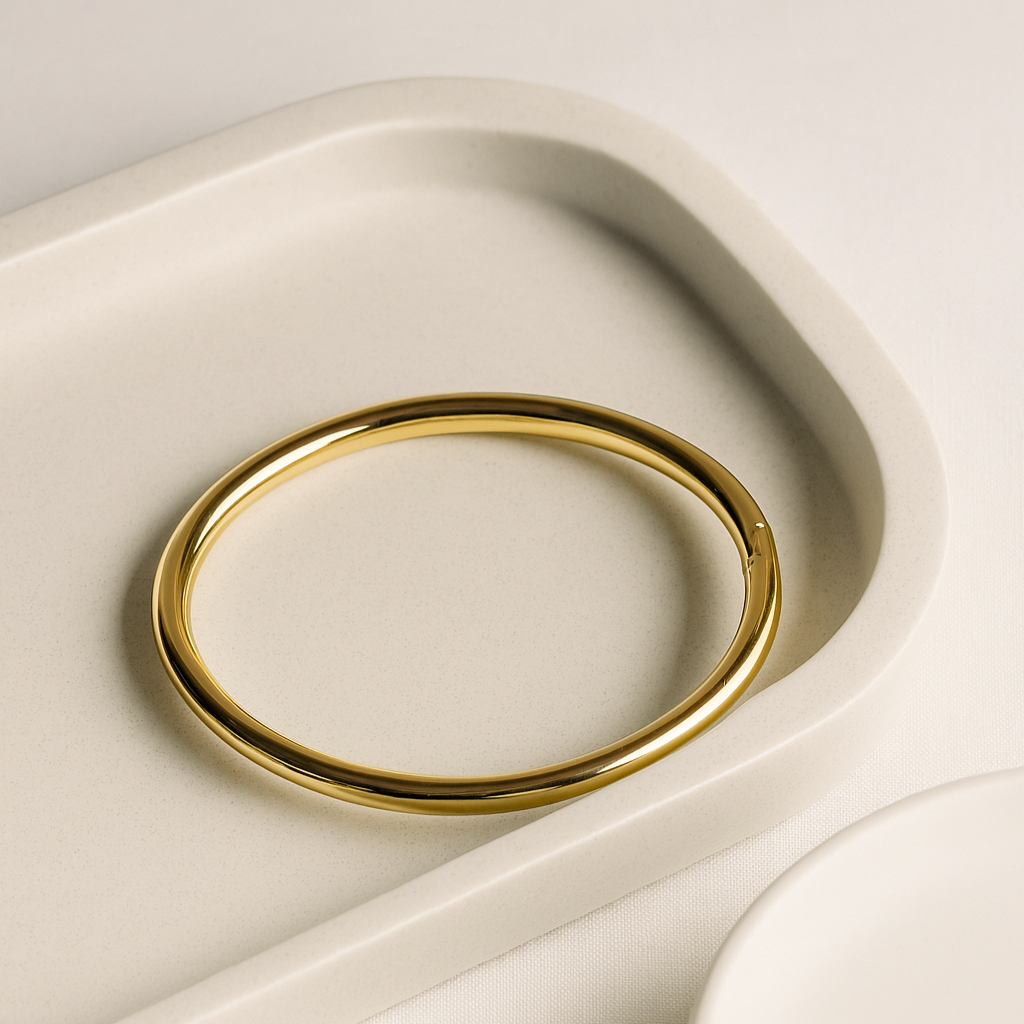 Golden Groove band-Gold-Plated Anti-Tarnish Minimal Bracelet