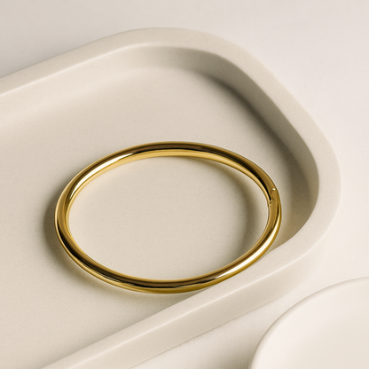 Golden Groove band-Gold-Plated Anti-Tarnish Minimal Bracelet