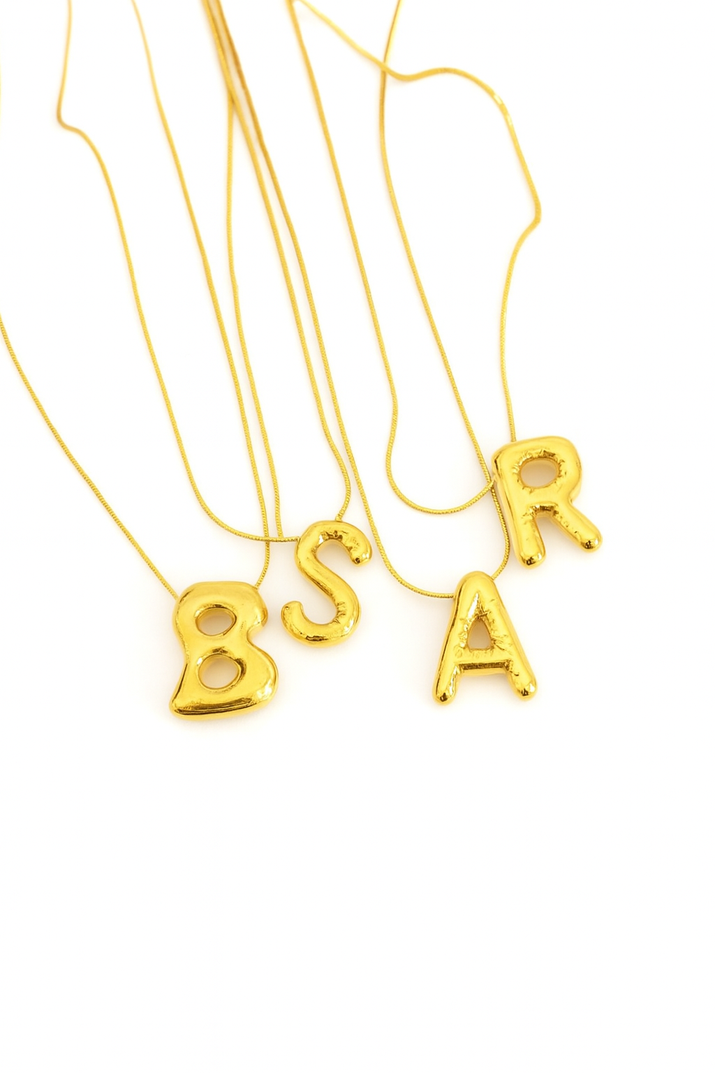 Initial Necklace – Gold-Plated Anti-Tarnish Pendant