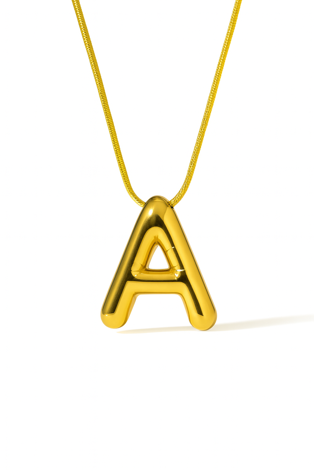 Initial Necklace – Gold-Plated Anti-Tarnish Pendant