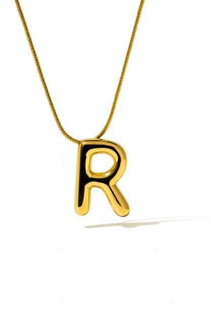 Initial Necklace – Gold-Plated Anti-Tarnish Pendant