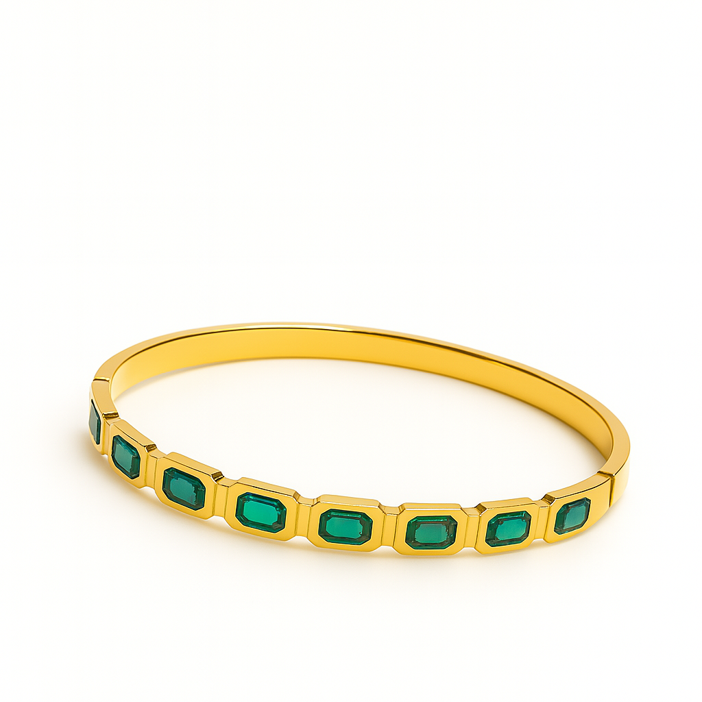 Emerald Alloy GOLDEN  Bangle