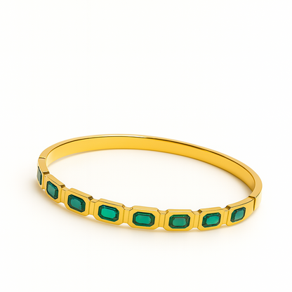 Emerald Alloy GOLDEN  Bangle