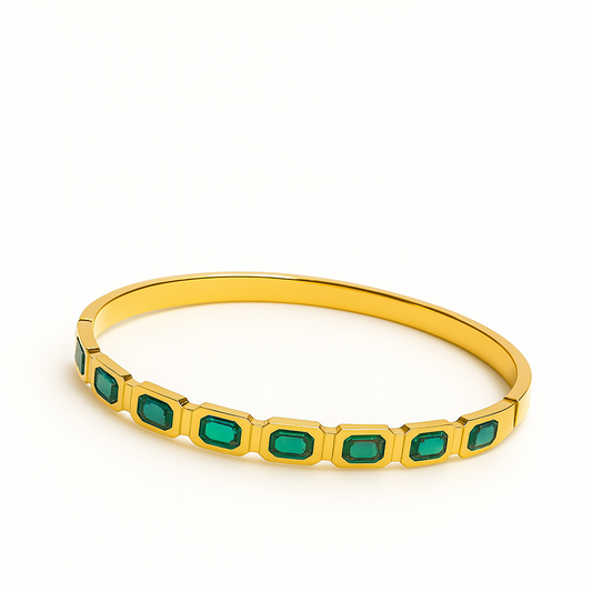 Emerald Alloy GOLDEN  Bangle