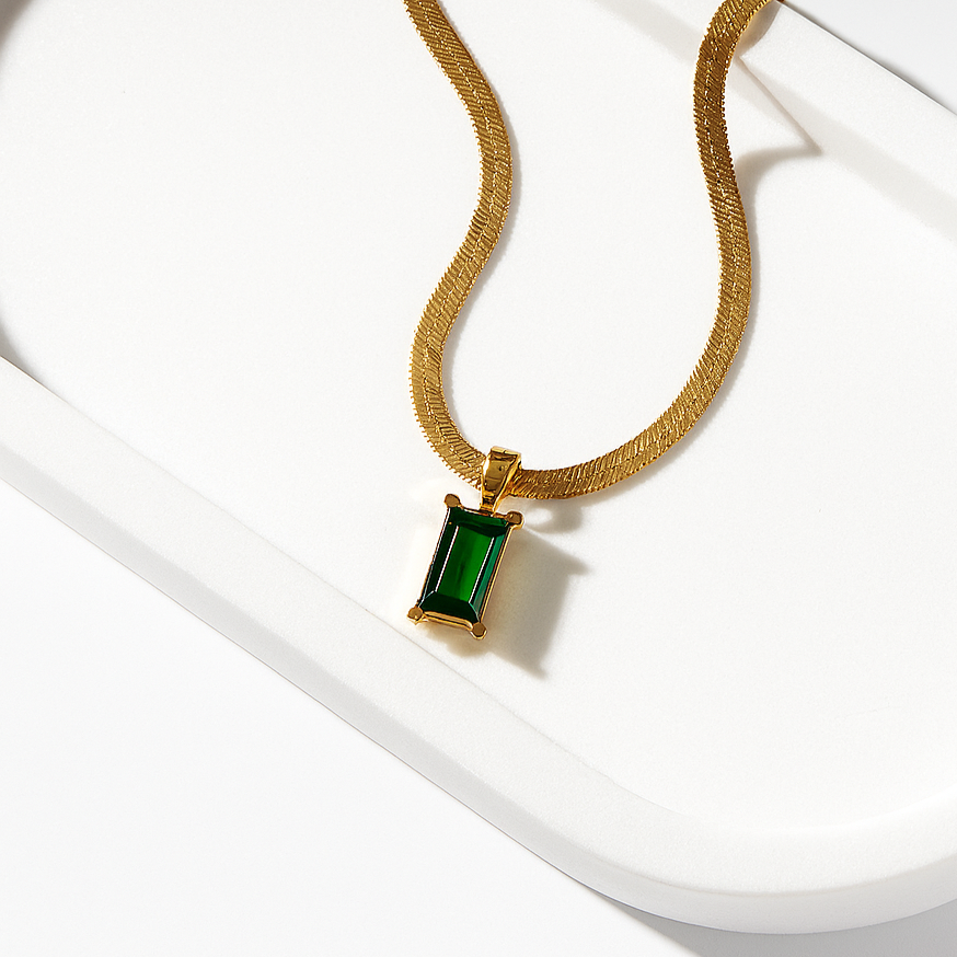 Deep Emerald Necklace