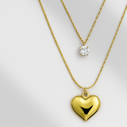 HeartGlow Duo Necklace