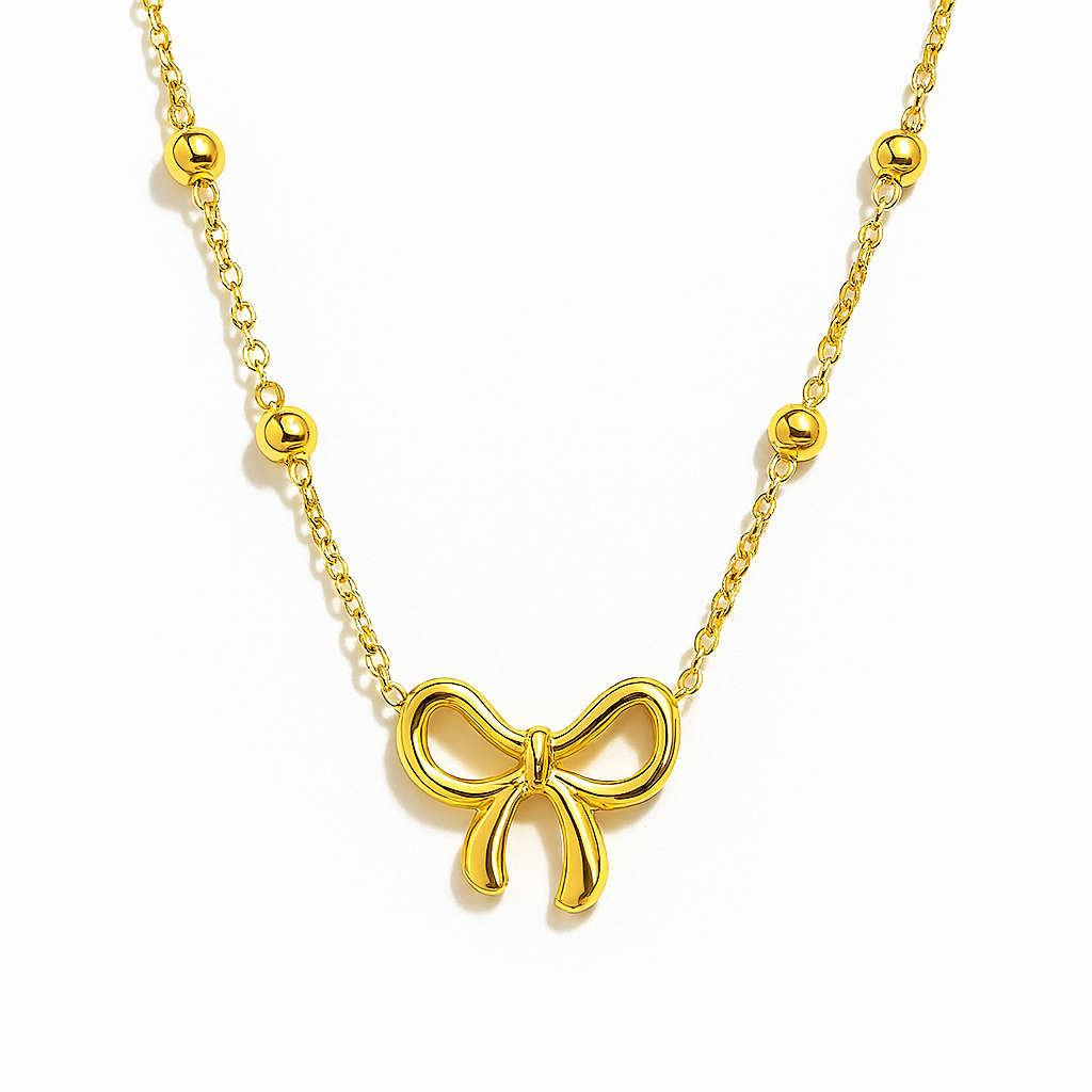 Tiny Bow Necklace