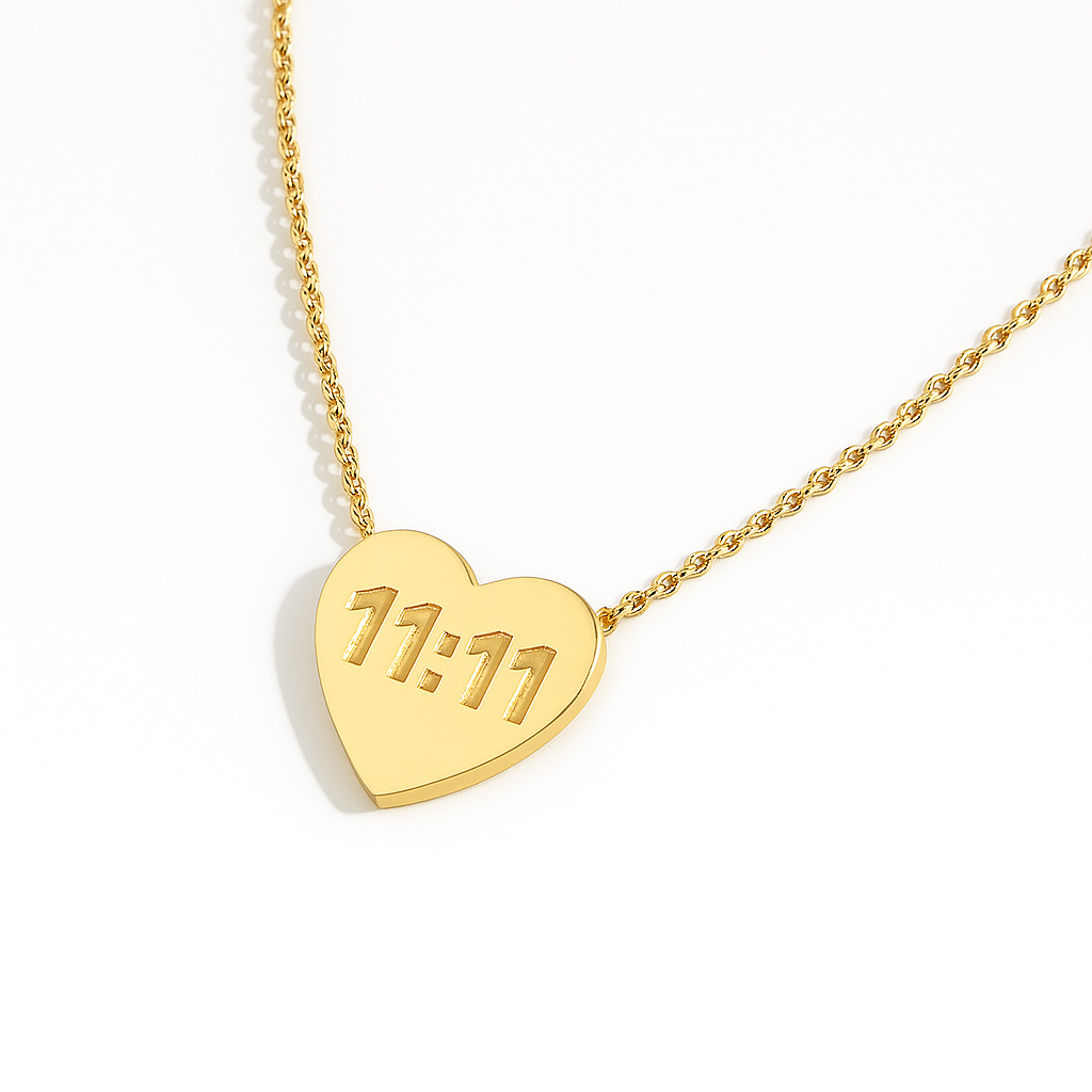 11:11 Heart Necklace