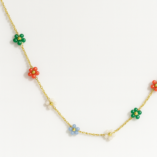Petal Pop – Colorful Mini Flower Necklace