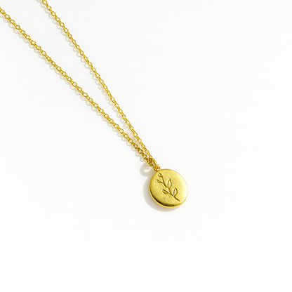 Leaf Drift Pendant Necklace