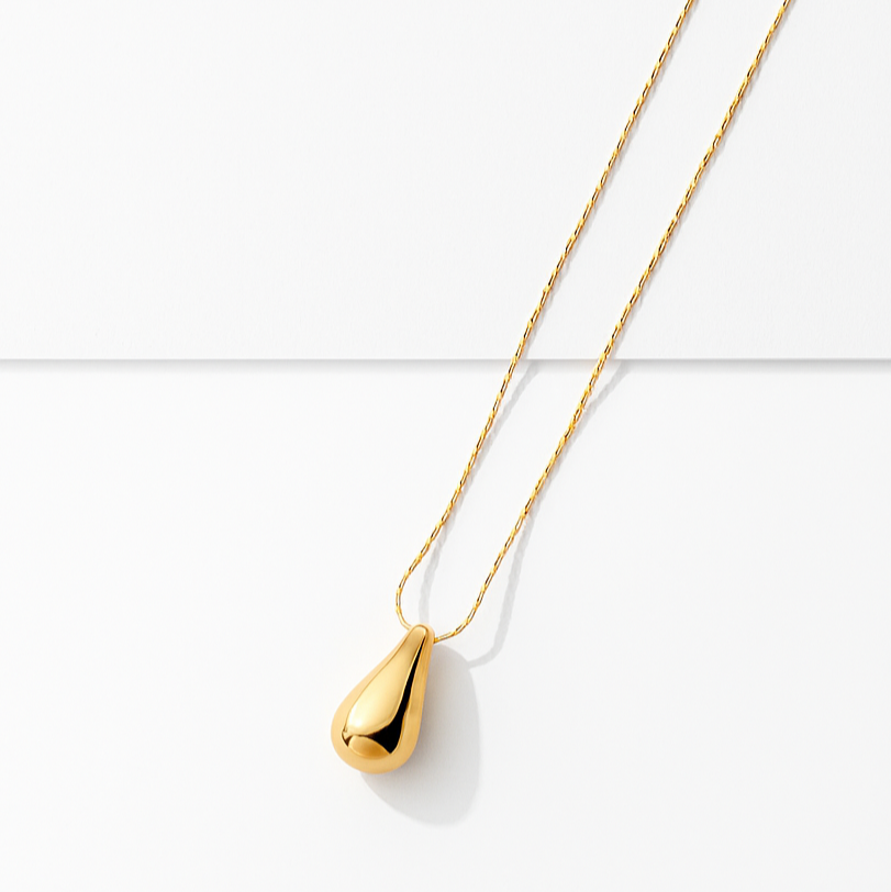 Golden Teardrop Pendant