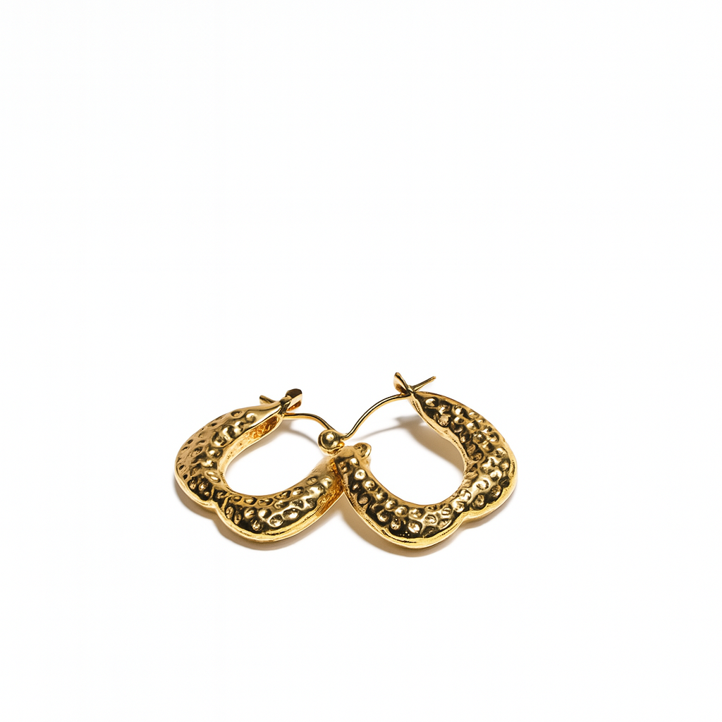 Luna Luxe Gold-Plated Hoop Earrings