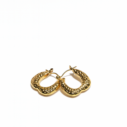 Luna Luxe Gold-Plated Hoop Earrings