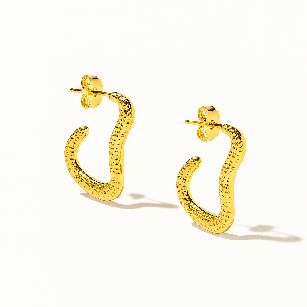 GlowCurve Gold-Plated Anti-Tarnish Hoops