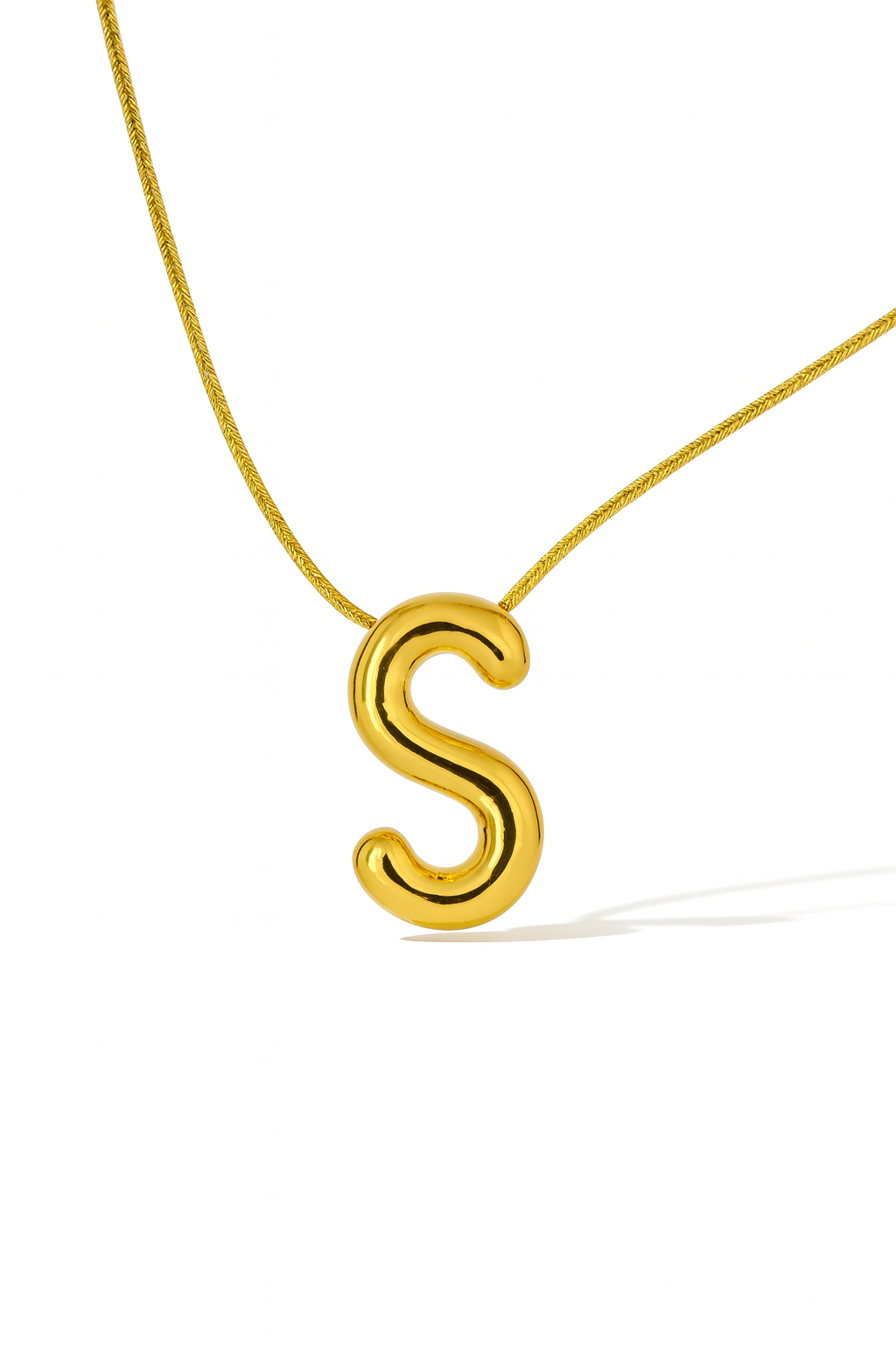 Initial Necklace – Gold-Plated Anti-Tarnish Pendant