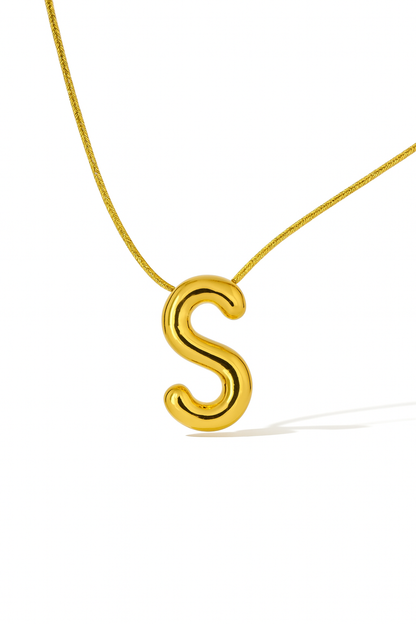 Initial Necklace – Gold-Plated Anti-Tarnish Pendant
