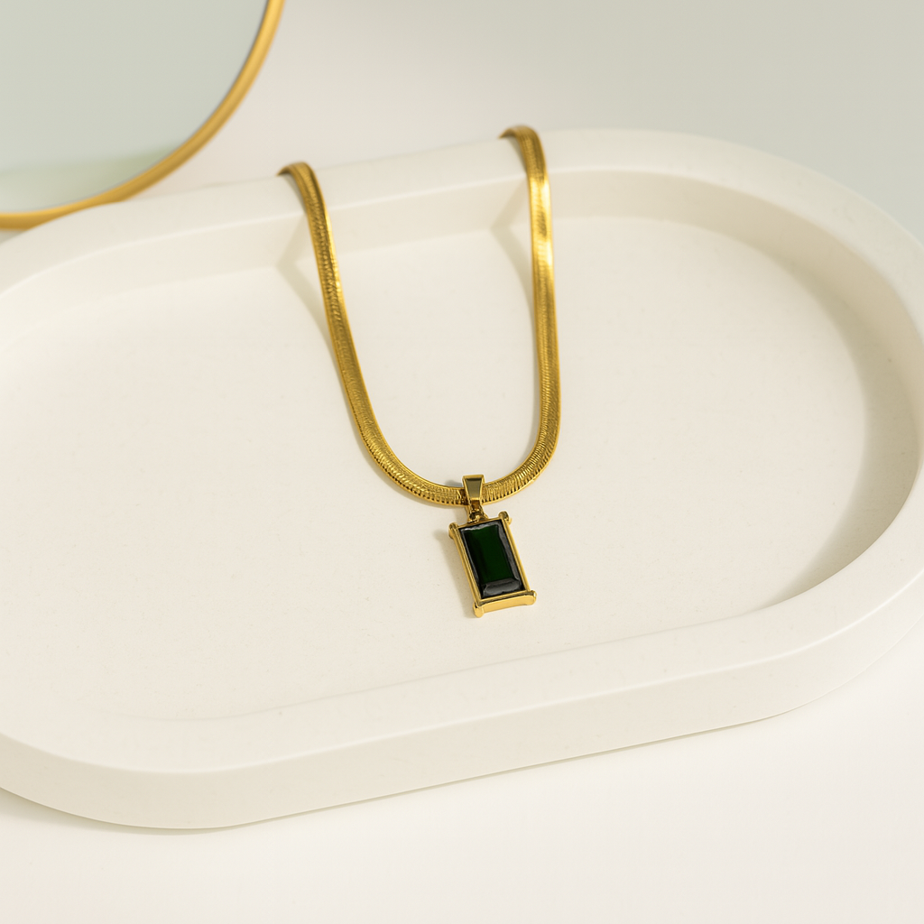 Deep Emerald Necklace