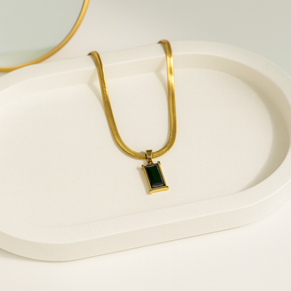 Deep Emerald Necklace