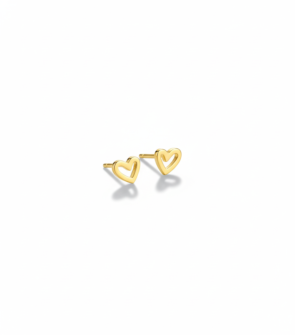 Elva Heart Studs