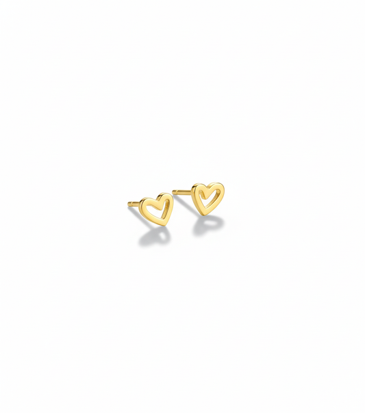 Elva Heart Studs