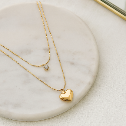 HeartGlow Duo Necklace