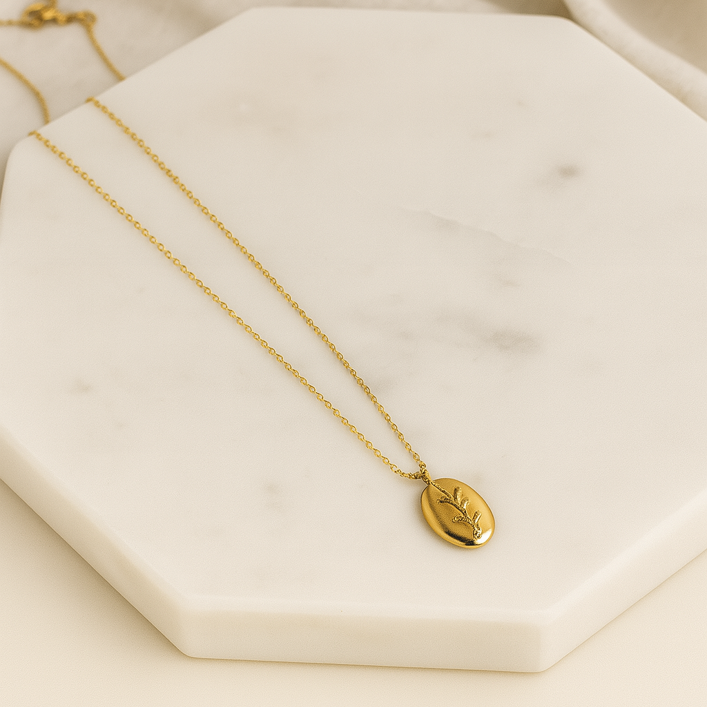 Leaf Drift Pendant Necklace