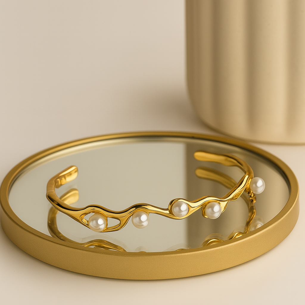 Pearl Waves GOLDEN Cuff